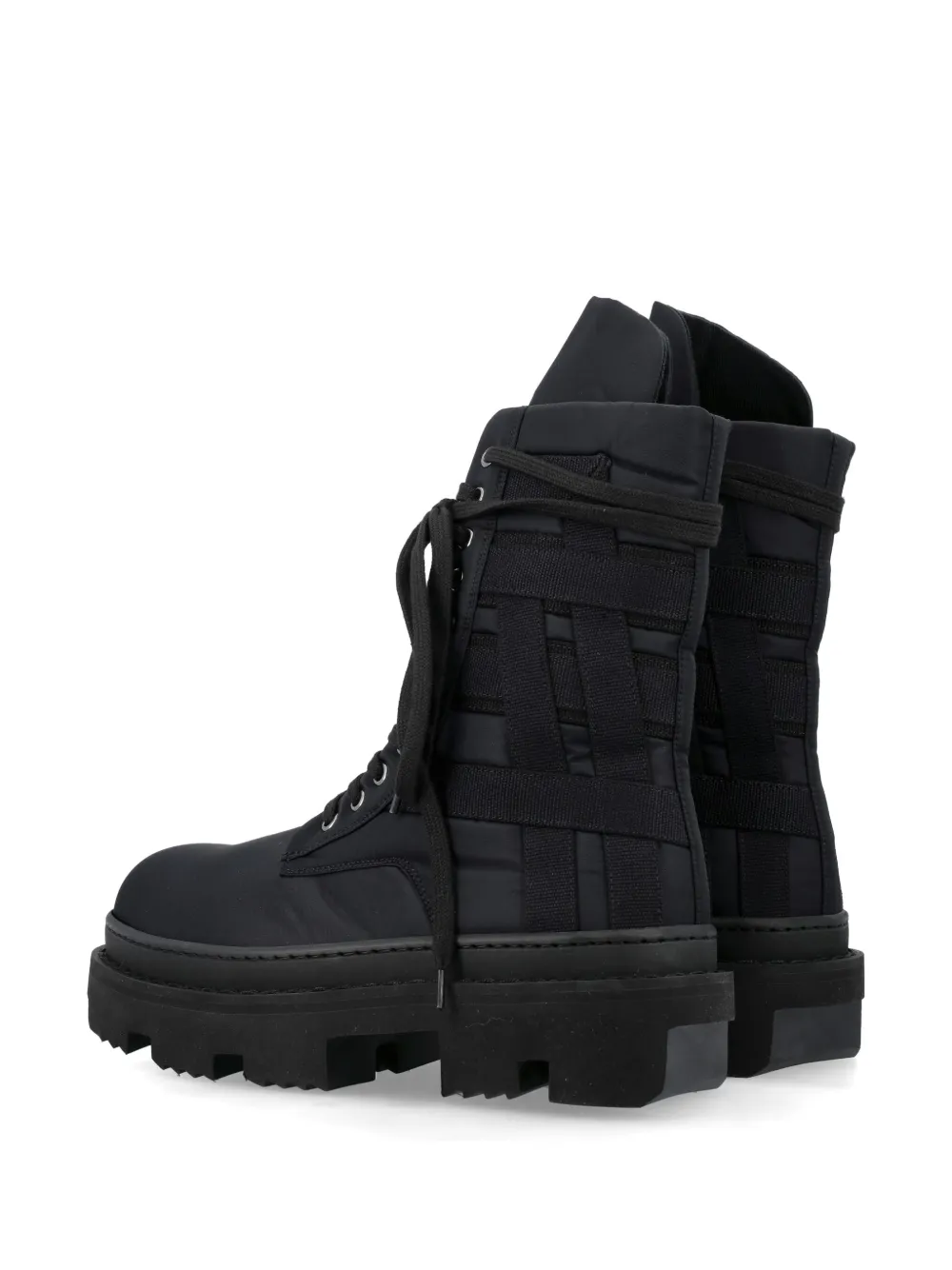 Shop Rick Owens Drkshdw Army Megatooth Lace-up Boots In Black