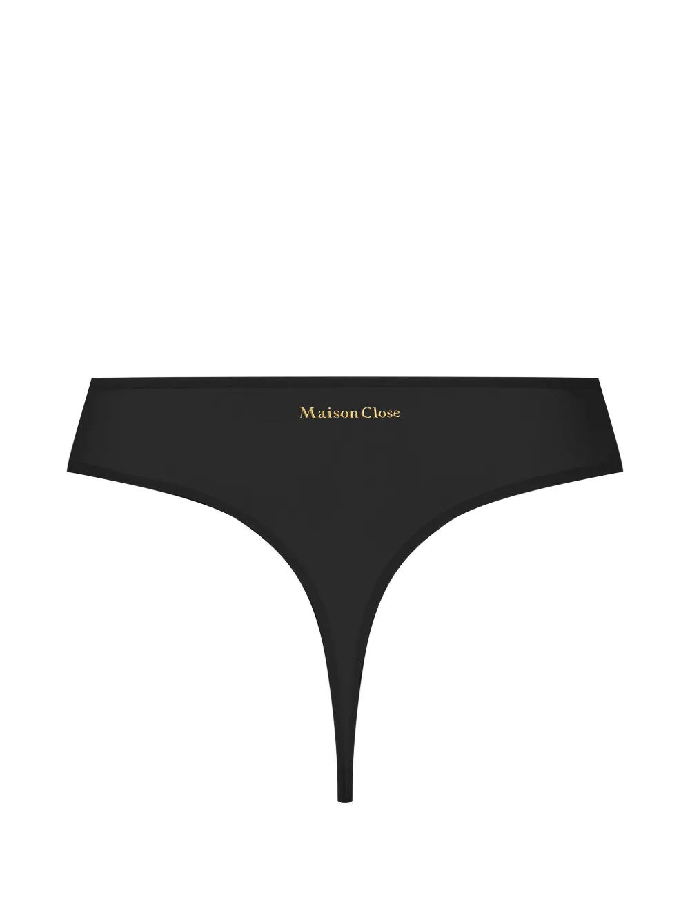 Maison Close String met print Zwart