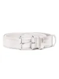 Comme Des Garçons Wallet metallic leather belt - Silver