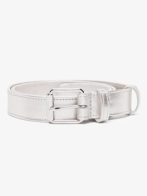Comme Des Garçons Wallet metallic leather belt