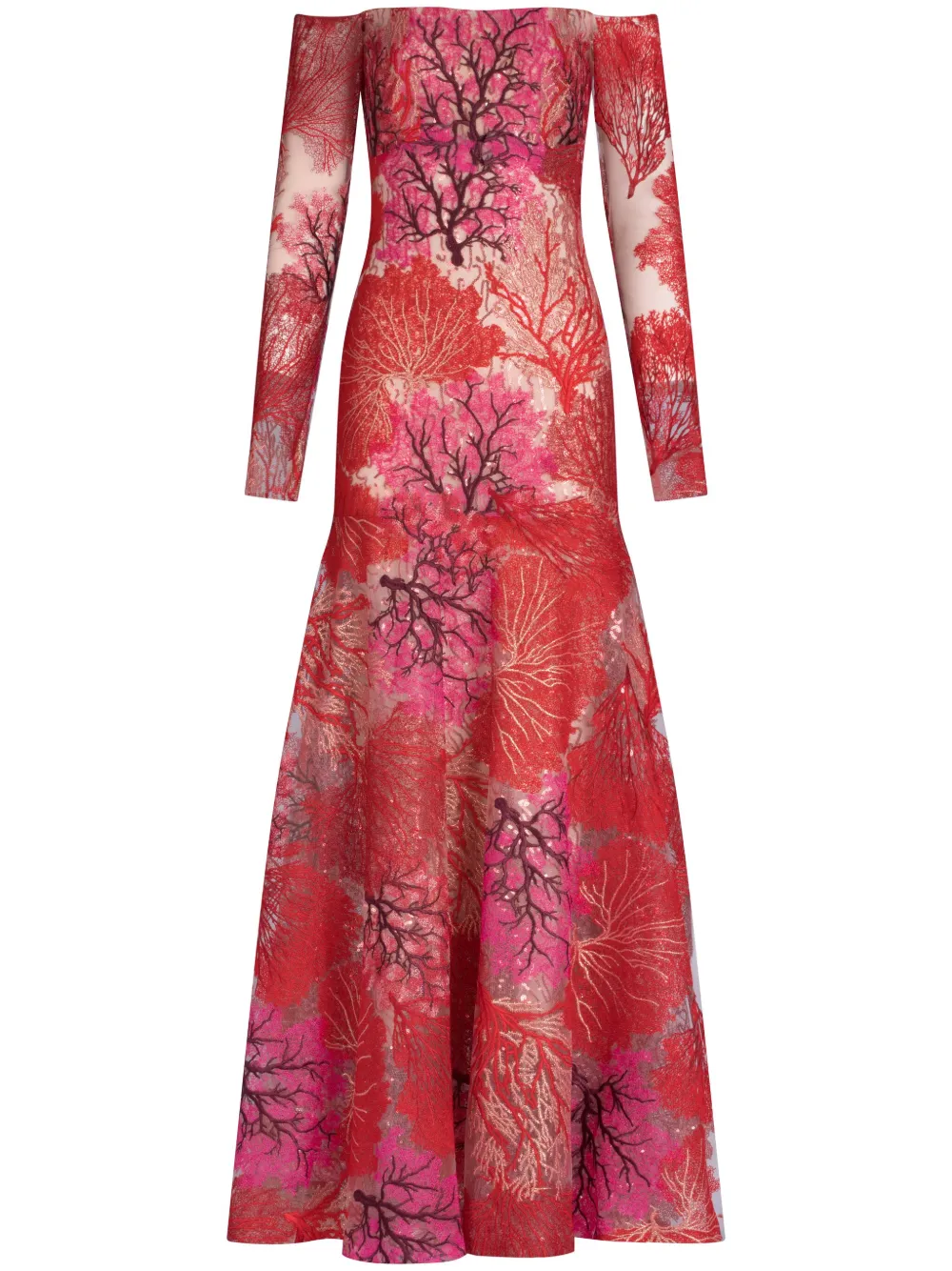 Silvia Tcherassi Rafaella off-shoulder dress | Red | Image 1