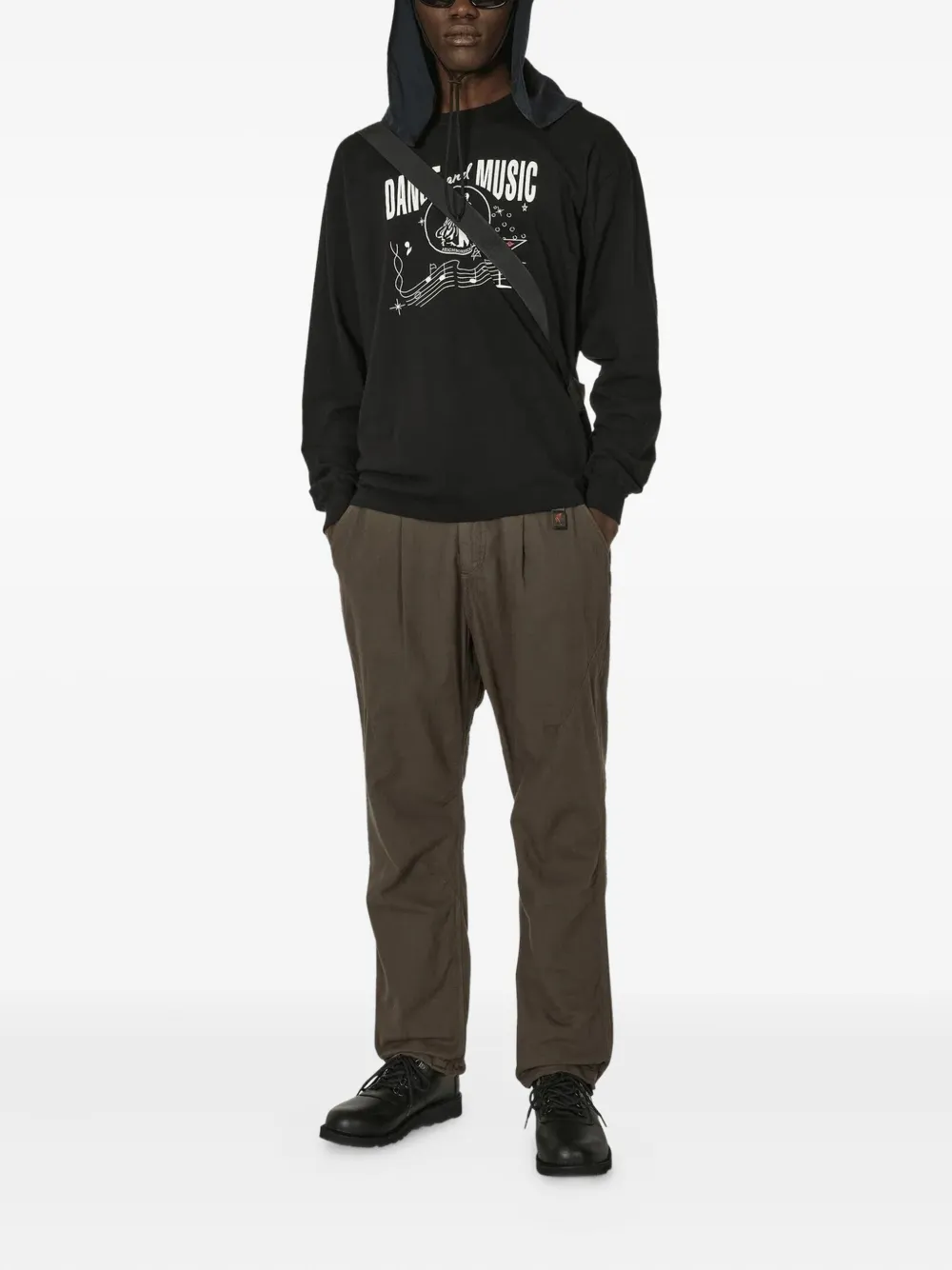 Undercover pleated belted trousers - Bruin