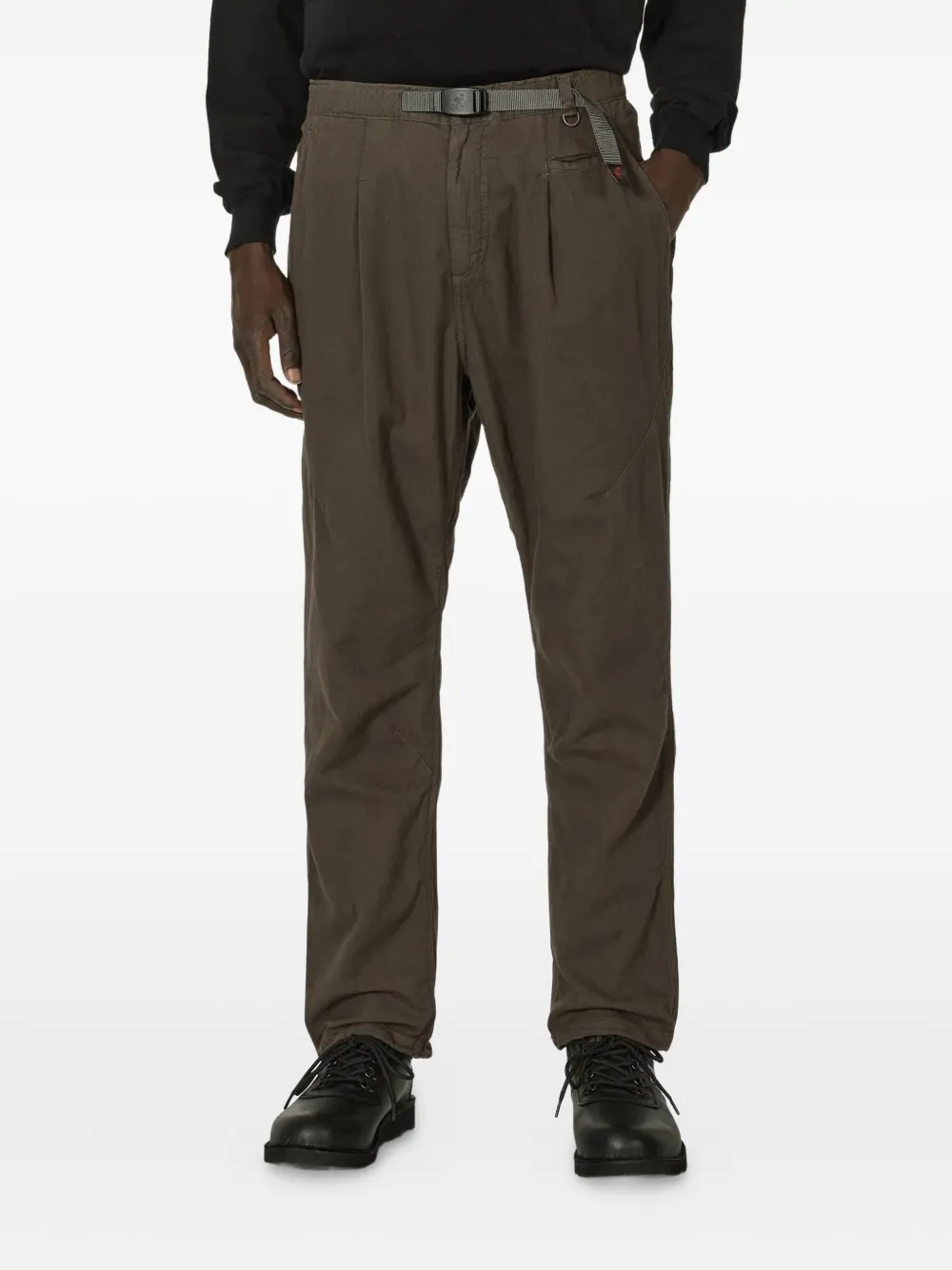 Undercover pleated belted trousers | Brown | Image 1