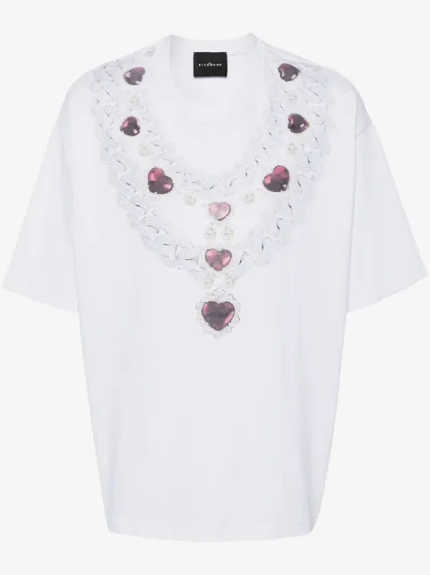 John Richmond necklace-print cotton T-shirt