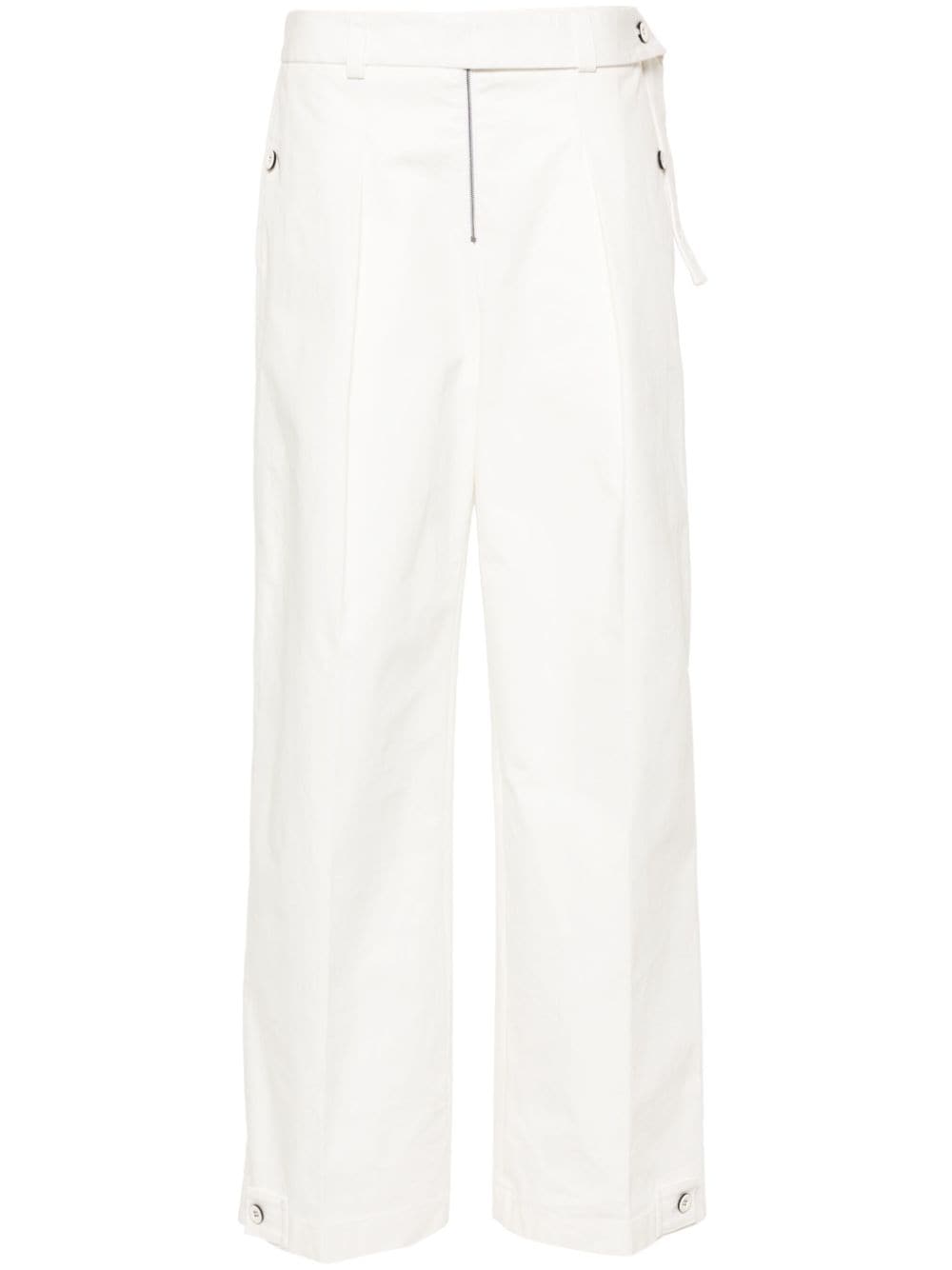 Jil Sander Straight-leg Trousers In White