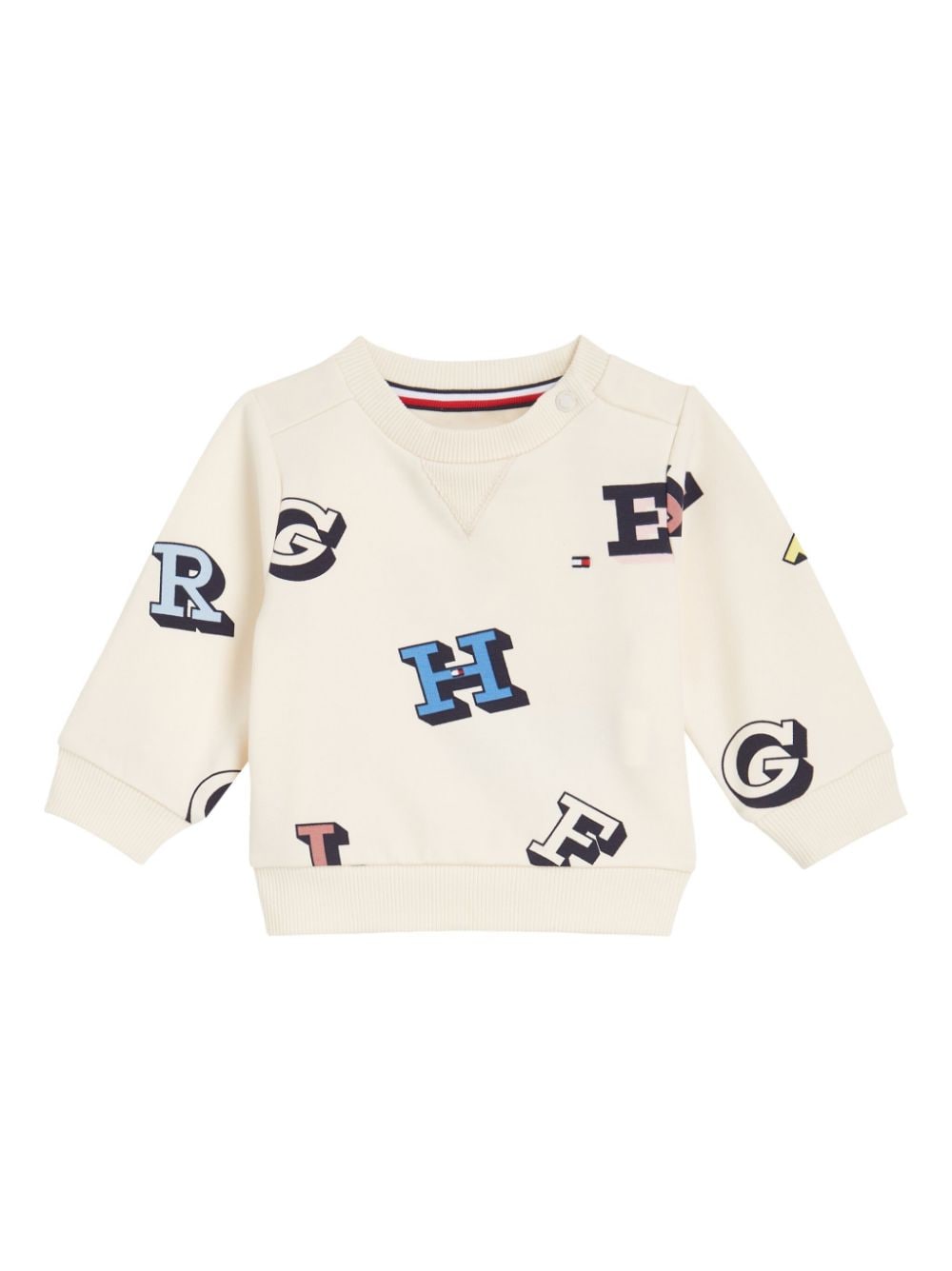 Shop Tommy Hilfiger Junior Letter-print Jersey Tracksuit In White
