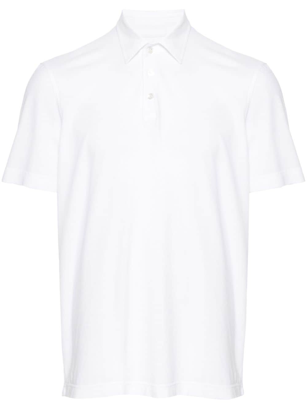 Fedeli Alby Poloshirt aus Jersey - Weiß