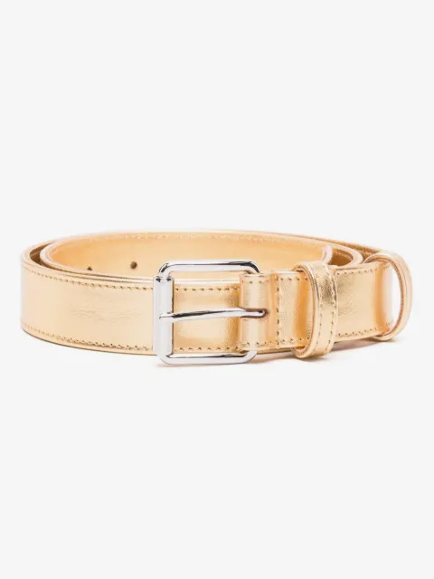 Comme Des Garçons Wallet metallic leather belt