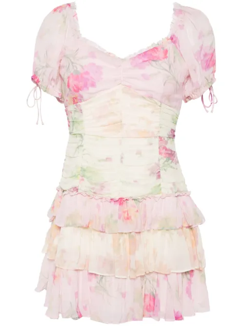 Robe courte Jupe à fleurs - LoveShackFancy - Modalova