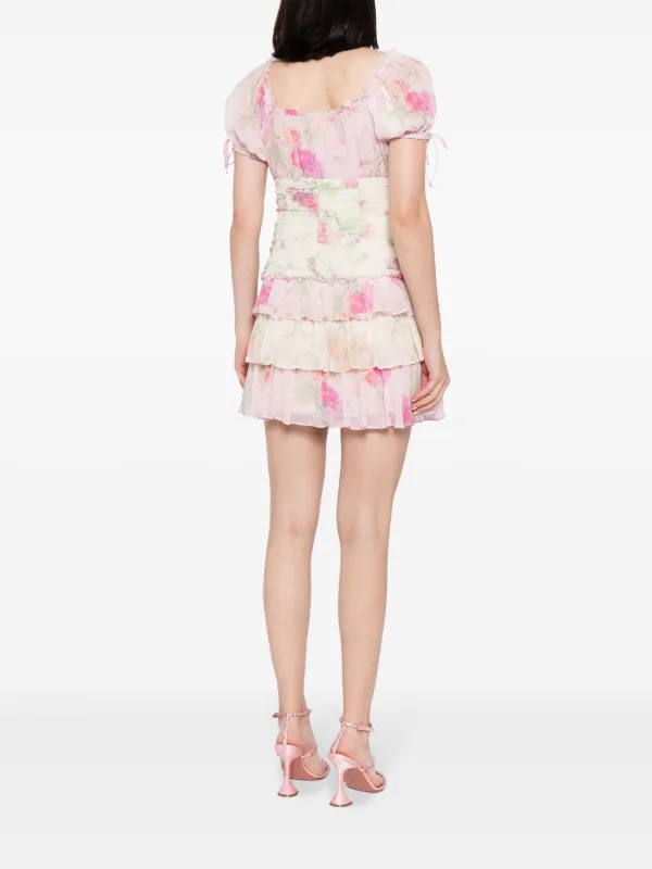 move along mini dress white fox Light Up My Life Strapless Mini Dress White
