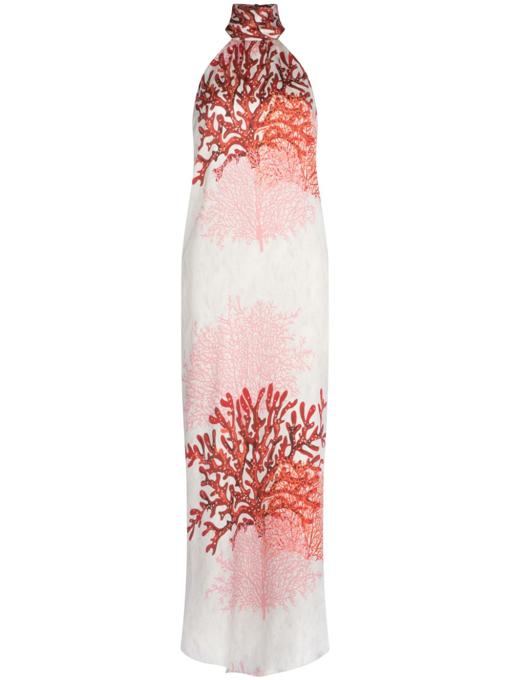 Silvia Tcherassi Galia coral-print dress - White