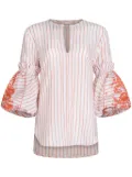 Silvia Tcherassi Lucaya striped blouse - White