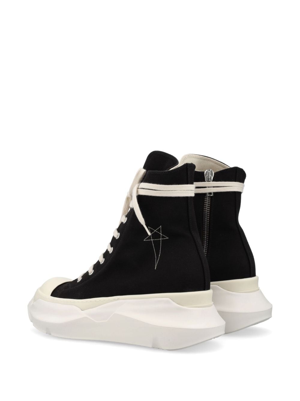 Shop Rick Owens Drkshdw Abstract High-top Suede Sneakers In Black