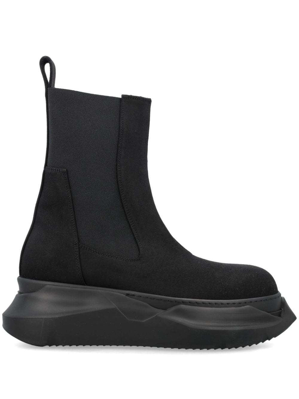 Rick Owens DRKSHDW Beatle Abstract Chelsea Boots Black