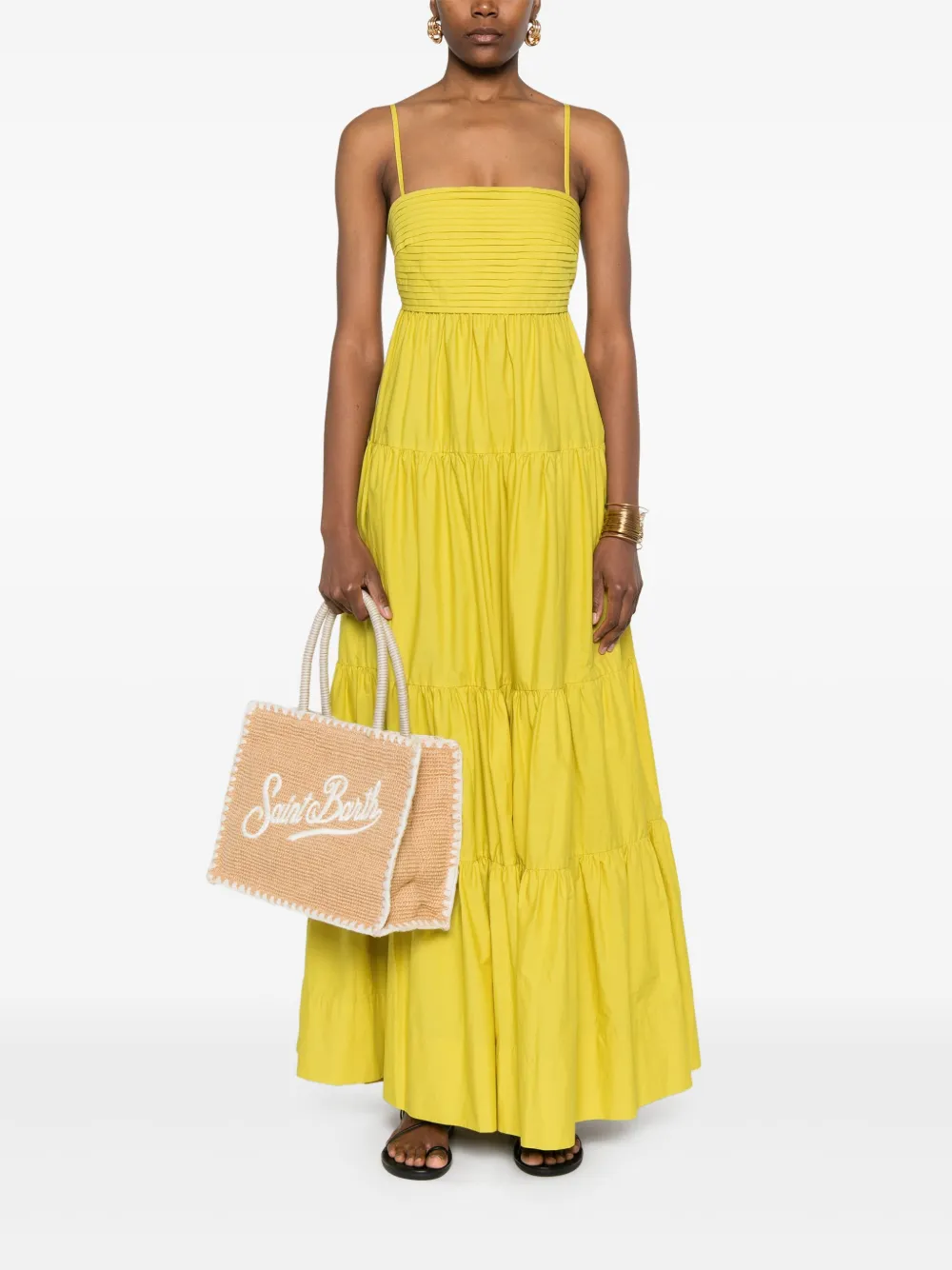 TWINSET pleated dress - Geel