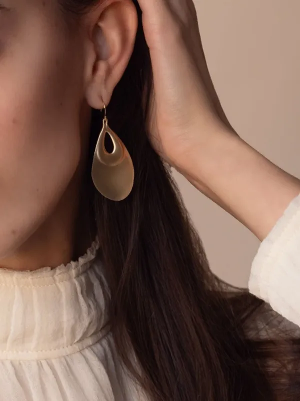 Ten Thousand Things Peacock Eye ピアス 18Kイエローゴールド 