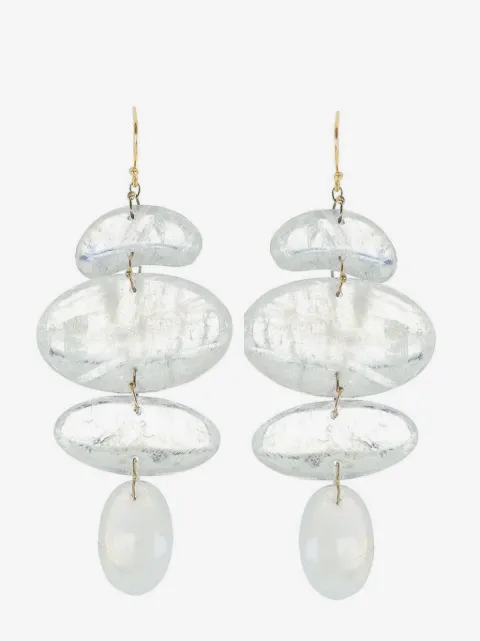 Ten Thousand Things 18kt yellow gold Totem moonstone earrings