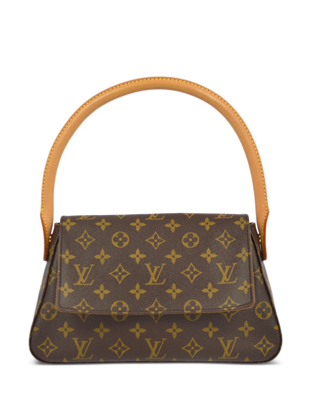 Pre-owned Louis Vuitton Looping 迷你单肩包（2006年典藏款） In Brown