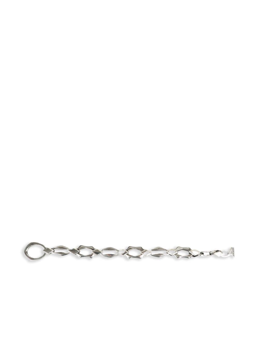 Shop Yohji Yamamoto Cable-link Silver Bracelet