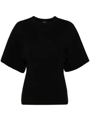 Theory Cropped T-shirt | Black | FARFETCH