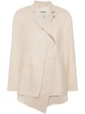 Goen.J layered single-breasted blazer - Neutrals