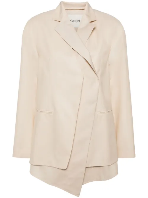 Blazer superposé à simple boutonnage - Goen.J - Modalova