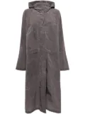 Goen.J recycled nylon hooded parka coat - Grey
