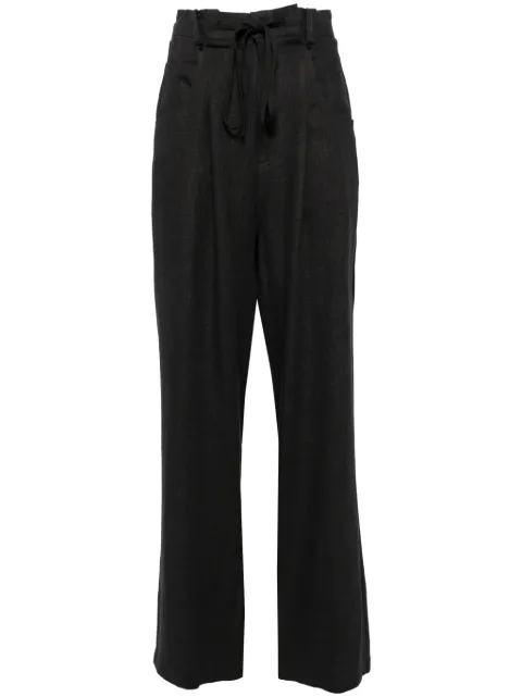 Goen.J high-waisted straight-leg trousers