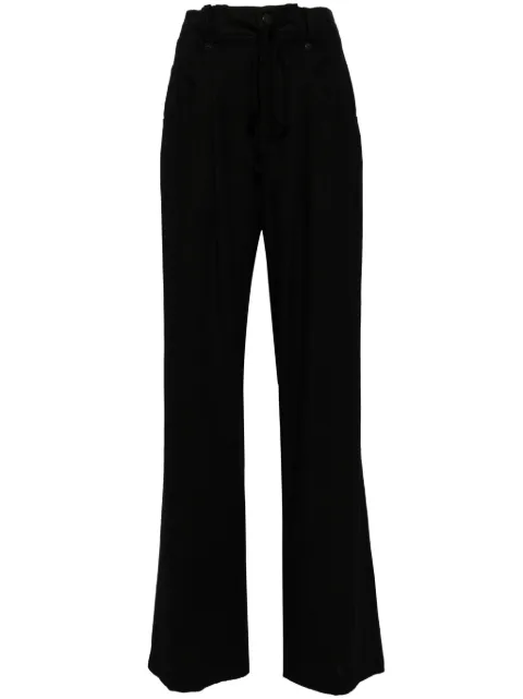 Goen.J high-waist flared-leg trousers