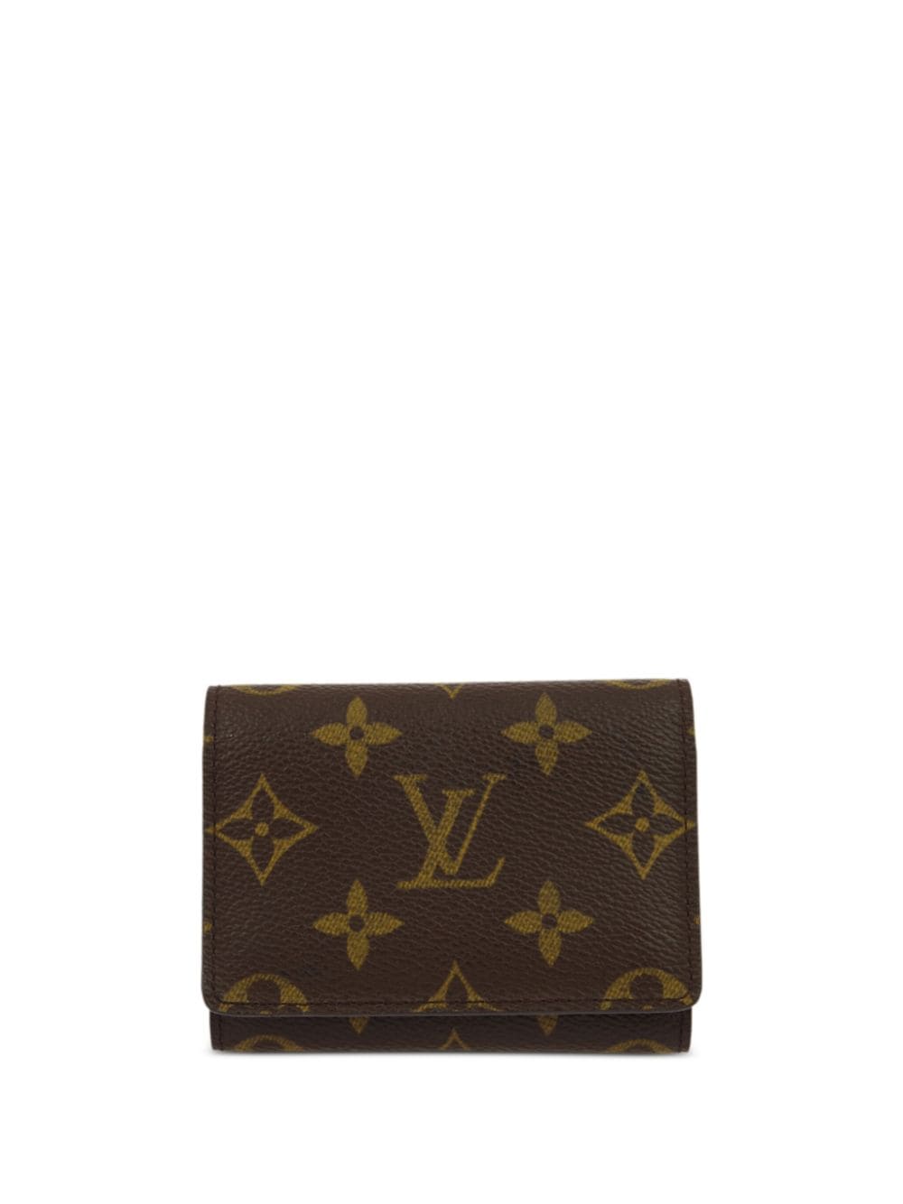 Pre-owned Louis Vuitton 2003 Enveloppe Cardholder In Brown