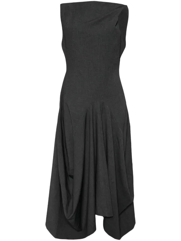 grey structured dress Structured Elegance Dress shoprych.com
