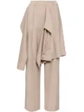 Goen.J layered tailored trousers - Neutrals