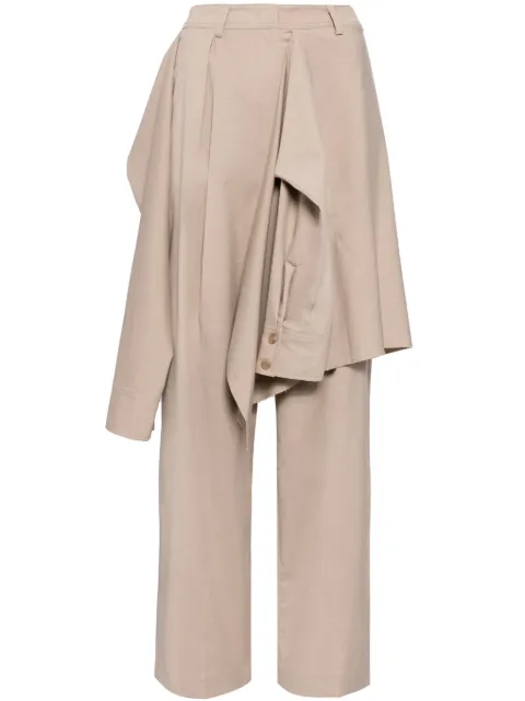 Goen.J pantalones de vestir con aberturas