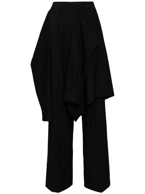 Goen.J pantalones de vestir con aberturas