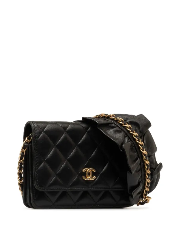 CHANEL Pre-Owned 2020 ロマンス チェーンウォレット | ブラック
