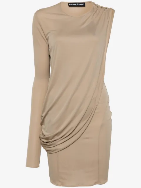 ANDREĀDAMO assimetric draped dress