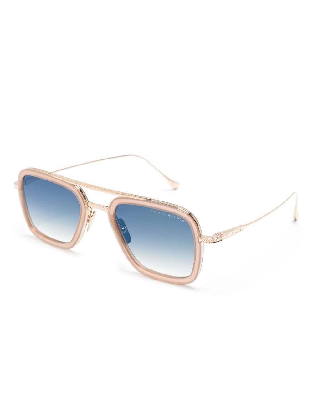 Shop Dita Eyewear Flight.006 Pilot-frame Sunglasses In Gold