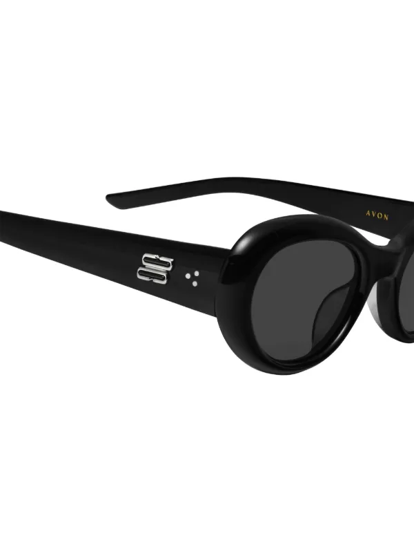 Gentle Monster Avon oval-frame Sunglasses | Black | FARFETCH CA
