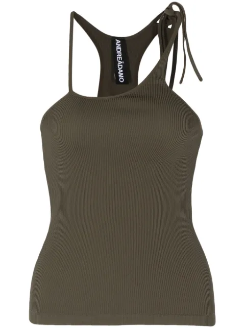 ANDREĀDAMO asymmetric ribbed tank top