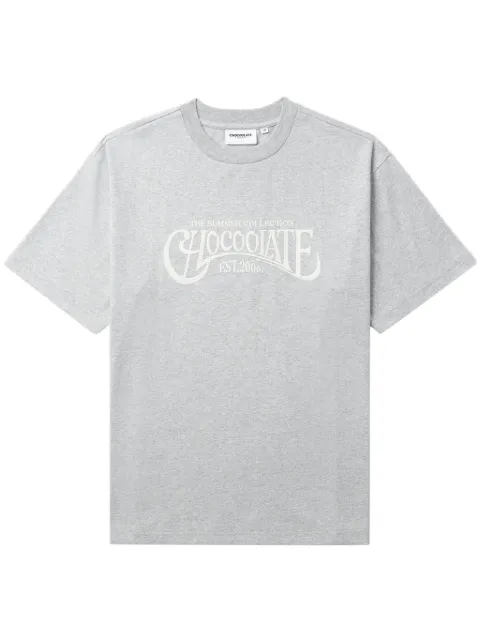 CHOCOOLATE logo-embroidered cotton T-shirt 