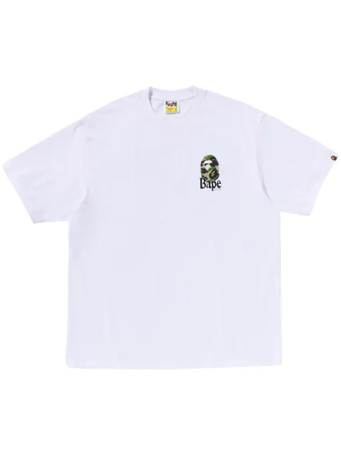 A BATHING APE® playera con logo estampado