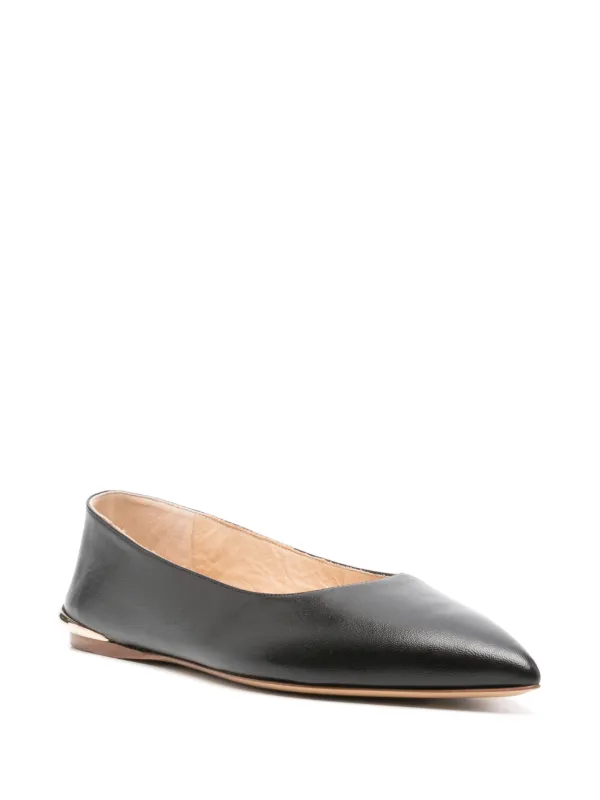 Gabriela Hearst Fleur Ballerina Shoes | Black | FARFETCH JO