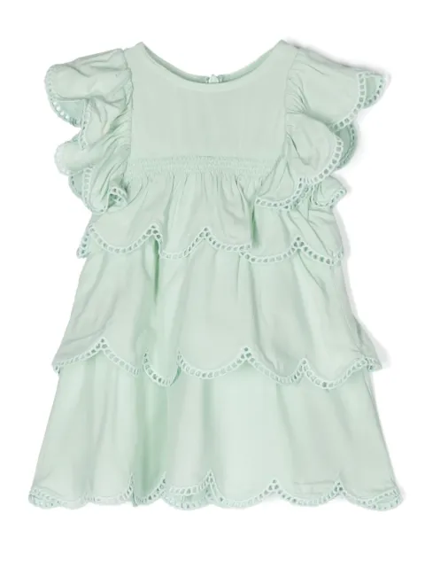 Stella McCartney Kids scallop trim dress