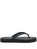 12 STOREEZ leather thong flip flops - Black