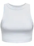 12 STOREEZ cotton-blend crop top - White