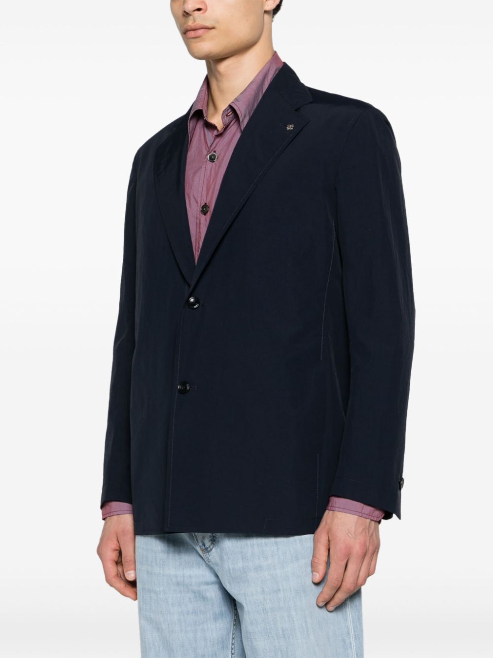 Tagliatore Blazer met enkele rij knopen Blauw