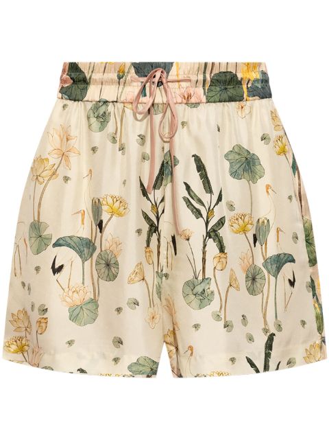 MUNTHE Uniga floral-print shorts