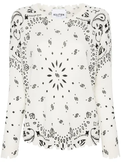 kujten Mela bandana-print jumper