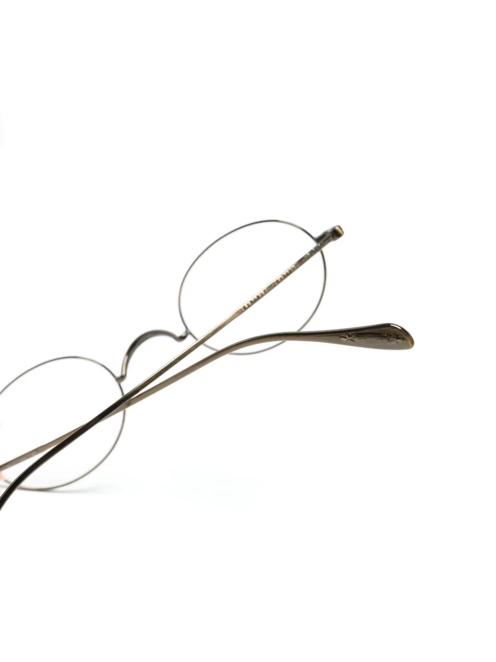 Oliver Peoples Calidor bril met rond montuur Bruin