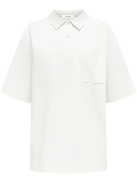 12 STOREEZ chest-pocket cotton polo shirt 